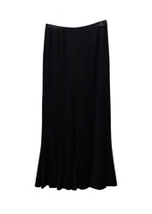 Valentino Garavani Lounge Wide Leg Pants in Black Satin