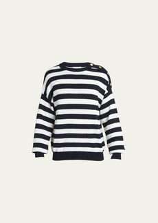 Valentino Garavani Men's Block Stripe Sweater