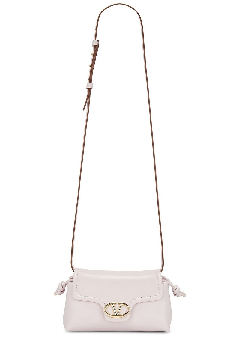 Valentino Garavani Mini V Logo Drawstring Bag