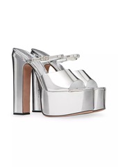 Valentino Garavani Mirror-effect Platform Slides 155mm