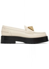 Valentino Garavani Off-White One Stud Loafers