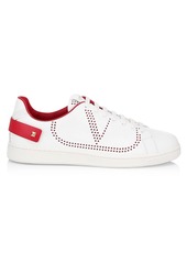 Valentino VLogo Perforated Leather Sneakers