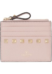 Valentino Garavani Pink Rockstud Card Holder