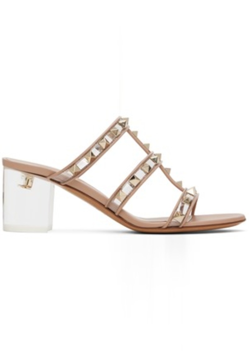 Valentino Garavani Pink Rockstud Sandals