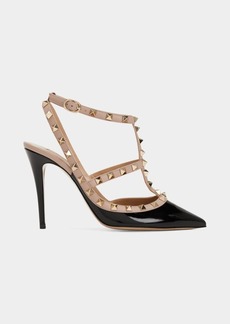 Valentino Garavani Rockstud 100mm Slingback High-Heel Pumps