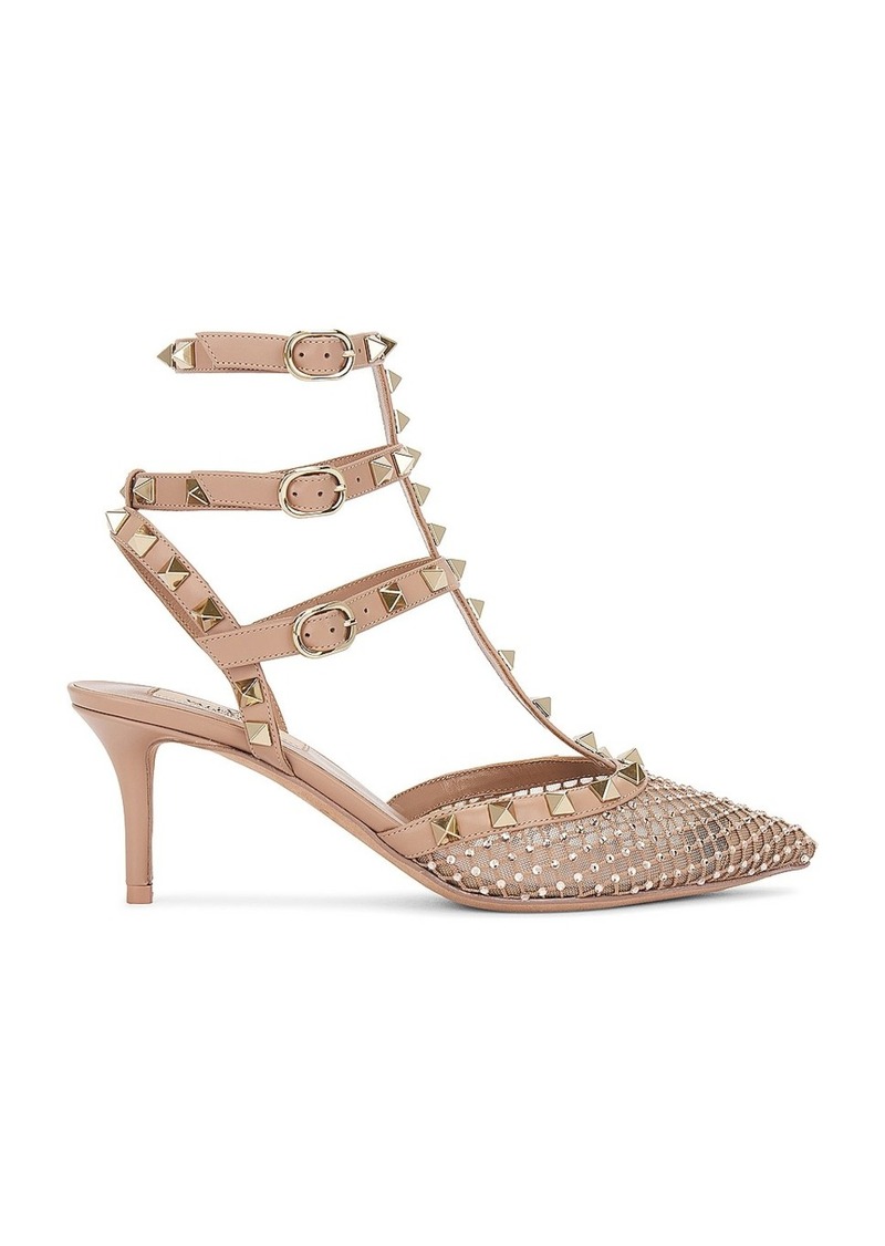 Valentino Garavani Rockstud Ankle Strap Pump