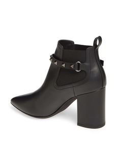 rockstud block heel bootie