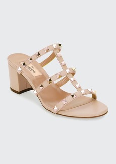 Valentino Garavani Rockstud Caged 60mm Slide Sandals