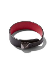 Valentino Garavani Rockstud clasp leather bracelet