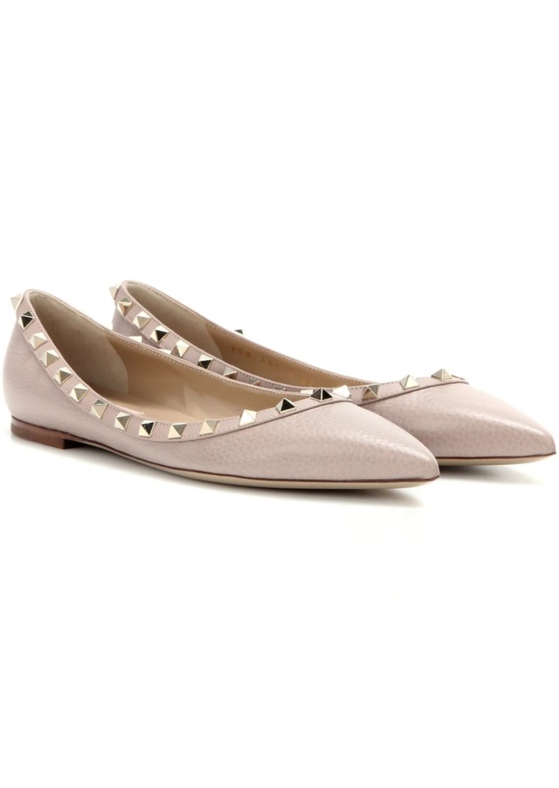 Valentino Garavani Rockstud leather ballet flats