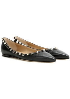 Valentino Garavani Valentino Garavani Rockstud leather ballet flats