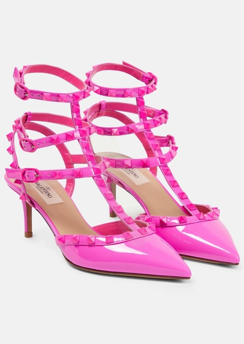 Valentino Garavani Rockstud patent leather pumps