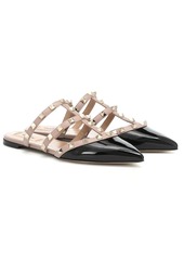 Valentino Garavani Valentino Garavani Rockstud patent leather slippers