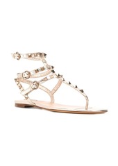 Valentino Rockstud metallic-effect sandals