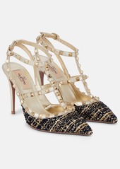 Valentino Garavani Rockstud tweed pumps