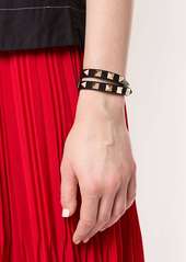 Valentino Rockstud double-strap leather bracelet