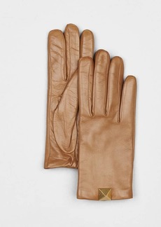 Valentino Garavani Roman Stud Cashmere & Lambskin Gloves