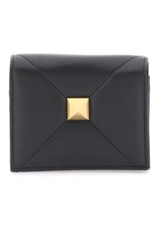 Valentino garavani roman stud small wallet in nappa leather