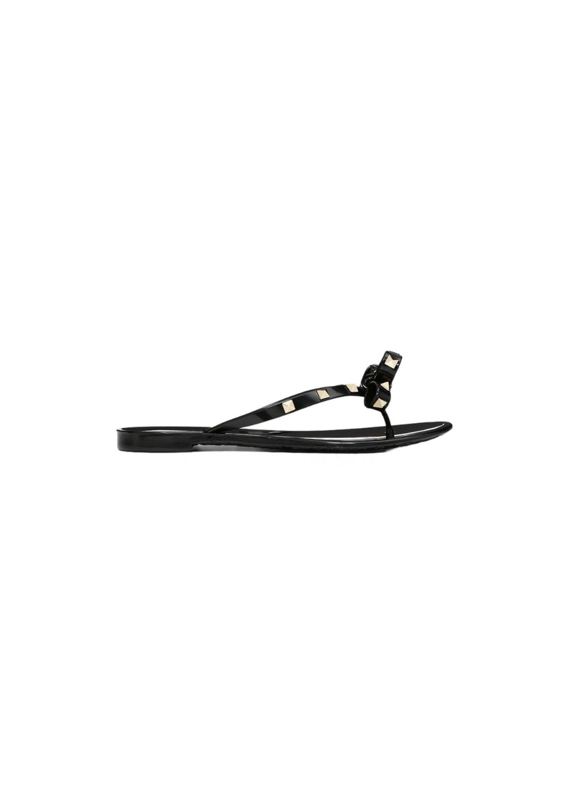 Valentino Garavani Rubber Rockstud Thong Sandals