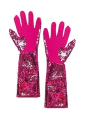 Valentino Garavani Sequin Flower Gloves