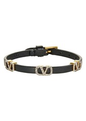 Valentino Garavani Signature VLOGO Leather Bracelet