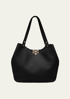 Valentino Garavani Small Rockstud Leather Tote Bag