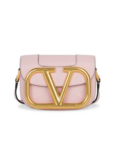 Valentino Garavani Small Supervee Leather Saddle Bag