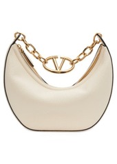 Valentino Garavani Small VLOGO Moon Hobo Bag with Chain