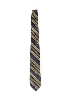 Valentino Garavani Striped Tie in Yellow Silk