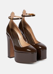 Valentino Garavani Tan-Go patent leather platform pumps