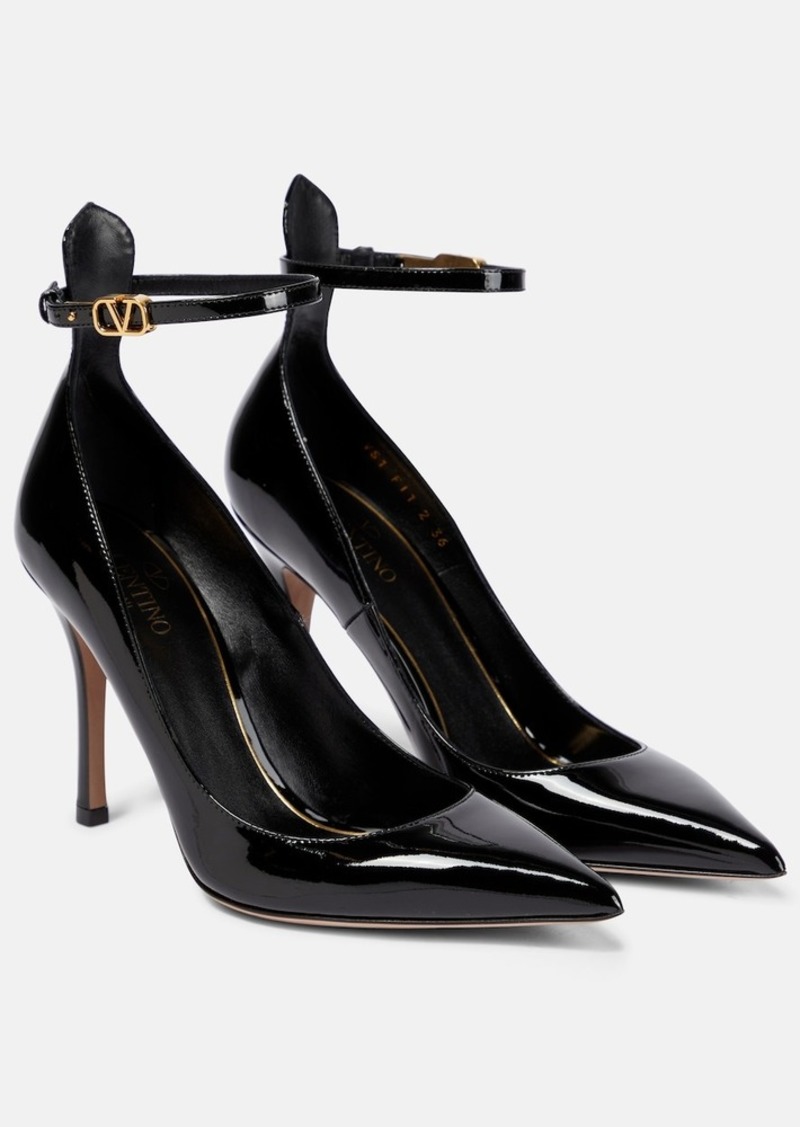 Valentino Garavani Tan-Go patent leather pumps