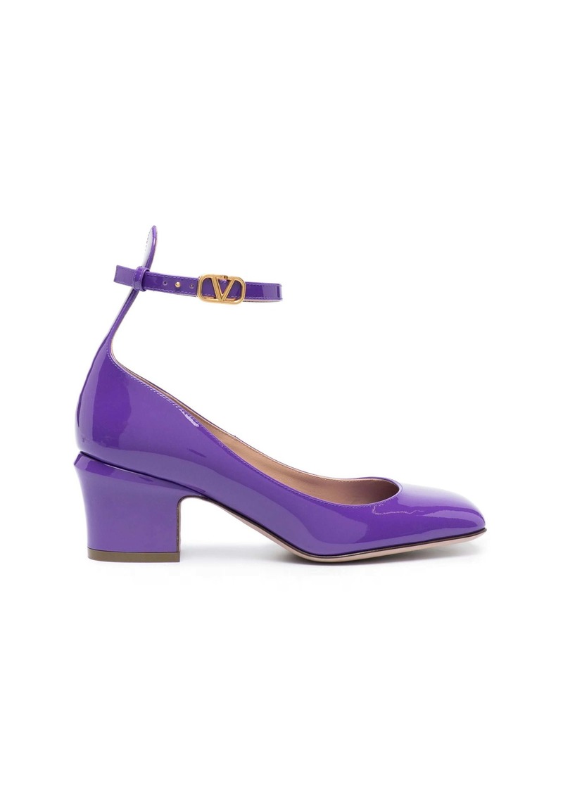 Valentino Garavani Tan-Go Patent Leather Pumps In Purple