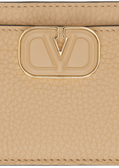 Valentino Garavani Tan VLogo Card Holder