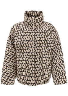 Valentino garavani toile iconographe oversized puffer jacket