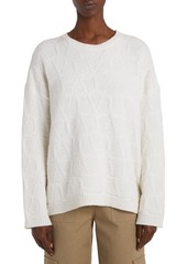 Valentino Garavani Tonal Iconograph Jacquard Oversize Virgin Wool Sweater