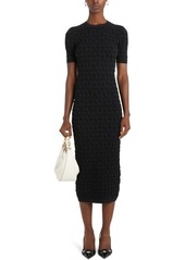 Valentino Garavani Tonal Iconograph Midi Sweater Dress