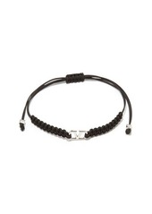 Valentino Garavani V-logo cord-macramé bracelet