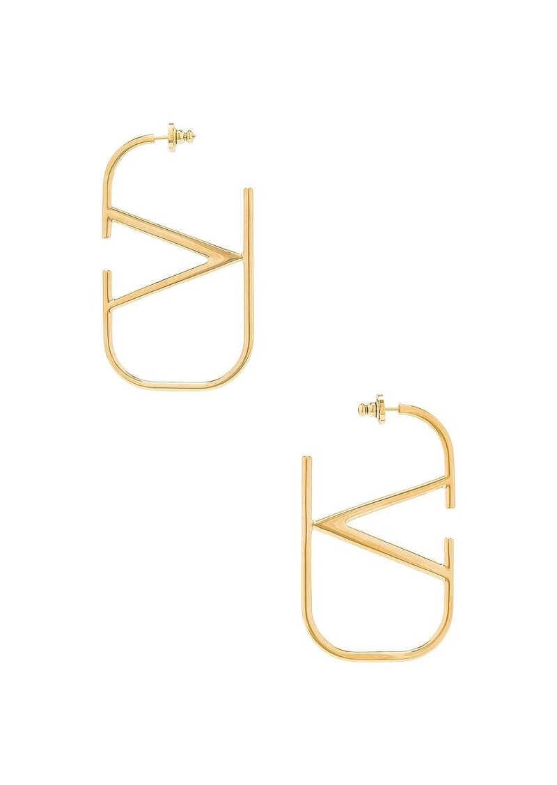 Valentino Garavani V Logo Signature Earrings
