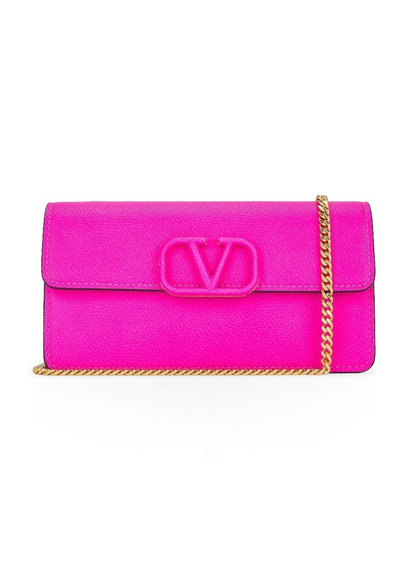 Valentino Garavani V Logo Signature Wallet On Chain