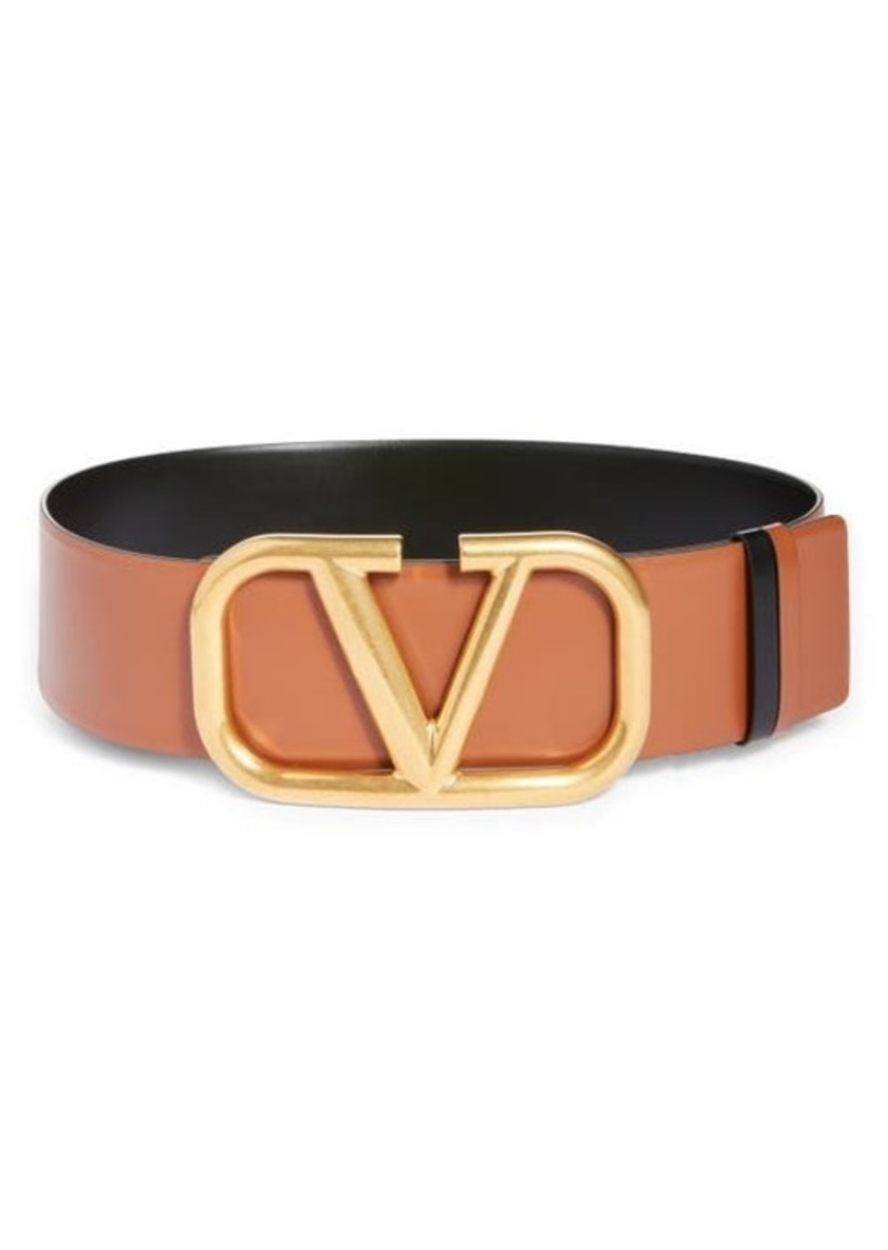 Valentino Garavani Valentino VLOGO Leather Belt