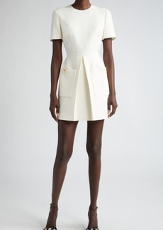 Valentino Garavani Virgin Wool & Silk Crepe Couture A-Line Dress