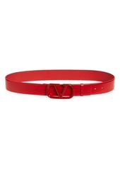 Valentino Garavani VLOGO Buckle Signature Leather Belt