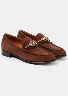 Valentino Garavani VLogo Gate suede loafers