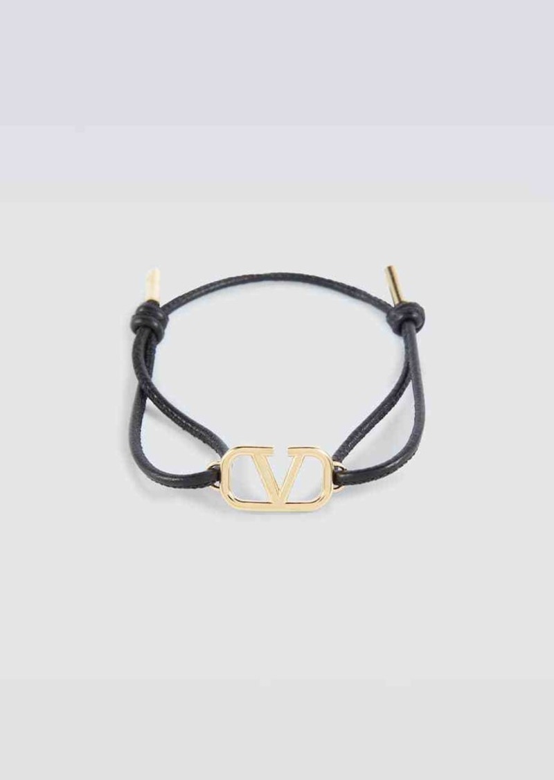 Valentino Garavani VLogo leather bracelet