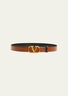 Valentino Garavani VLOGO Reversible Leather Belt