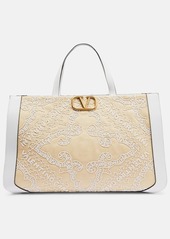 Valentino Garavani VLogo Signature embellished tote bag