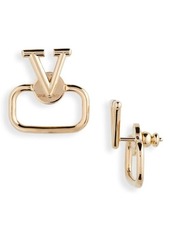 Valentino Garavani VLOGO Signature Front/Back Earrings