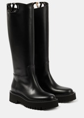 Valentino Garavani VLogo Signature leather rain boots