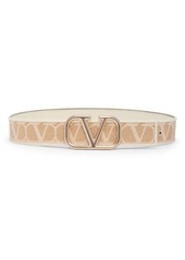 Valentino Garavani VLOGO Signature Raffia Bracelet