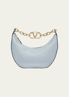 Valentino Garavani VLOGO Small Calfskin Moon Hobo Bag